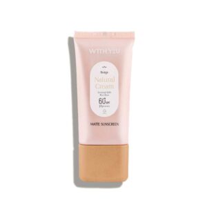 ضد آفتاب کرمی مات ویت یو With You مدل Matte Sunscreen رنگ Natural Cream حجم 50ml