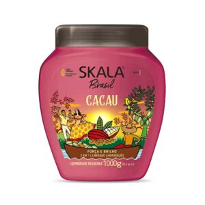 ماسک مو حالت دهنده و براق کننده 2 در 1 موهای فر اسکالا Skala مدل Brasil Cacau حجم 1000g