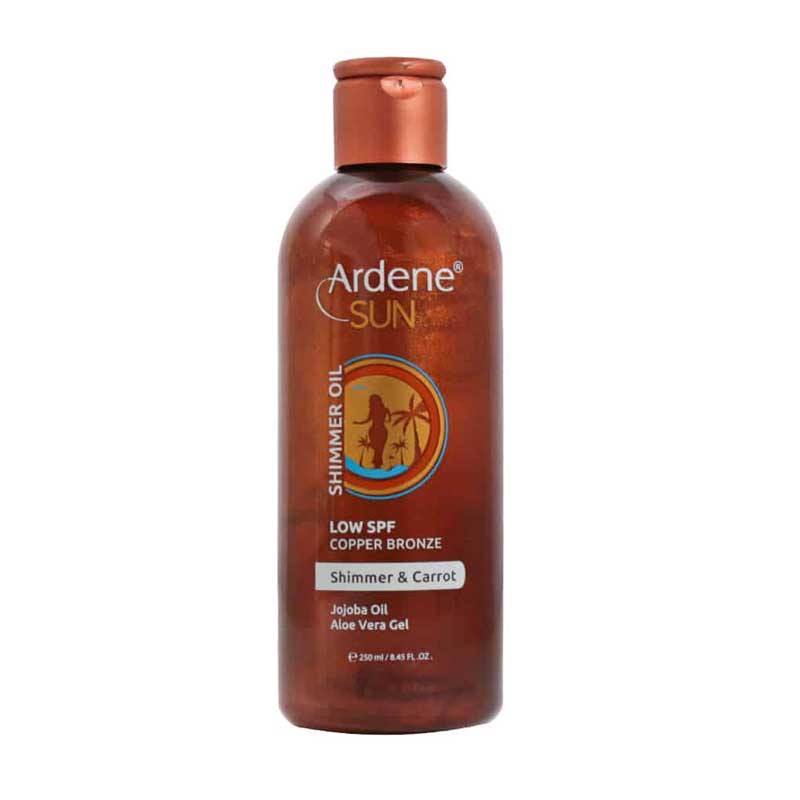 روغن برنزه کننده حاوی اکلیل آردن Ardene مدل Shimmer & Carrot حجم 250ml