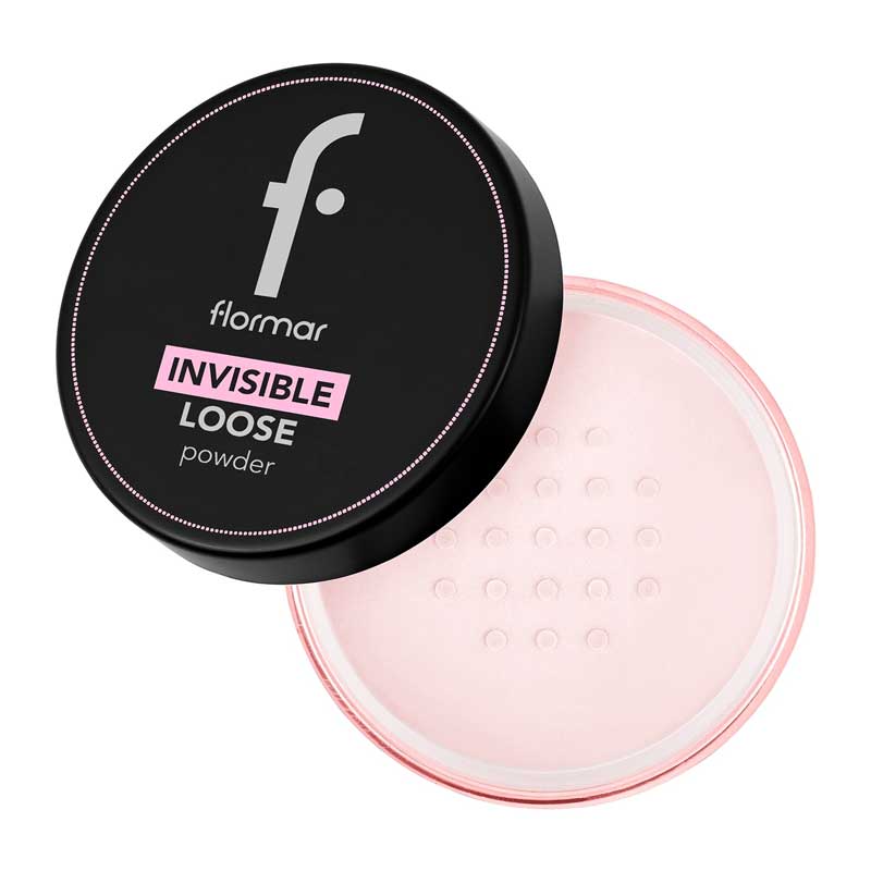 پودر فیکس فلورمار Flormar مدل Invisible Loose Powder رنگ Bubble Gum