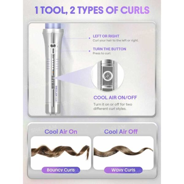 دستگاه فر کننده مو شیگلم Sheglam مدل One Touch Airflow Styler Pro سایز 1.25mm
