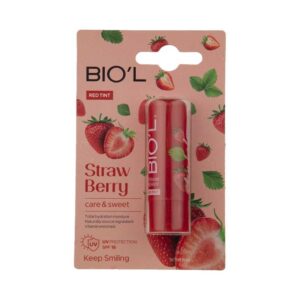 بالم لب رایحه توت فرنگی بیول Biol مدل Red Tint حجم 4g