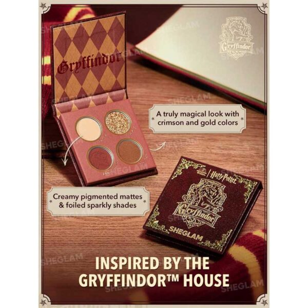 پالت سایه کالکشن هری پاتر شیگلم Sheglam مدل House Palette رنگ Gryffindor