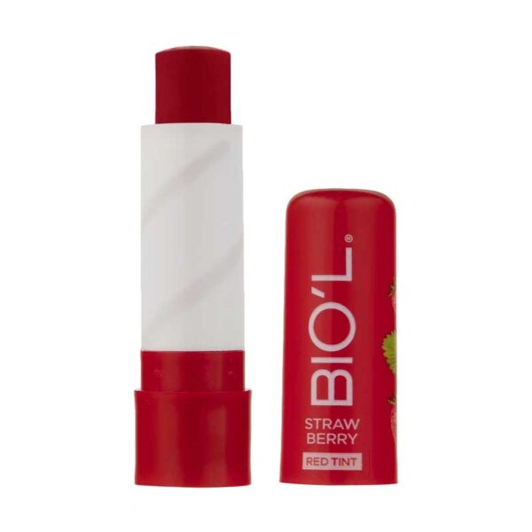 بالم لب رایحه توت فرنگی بیول Biol مدل Red Tint حجم 4g