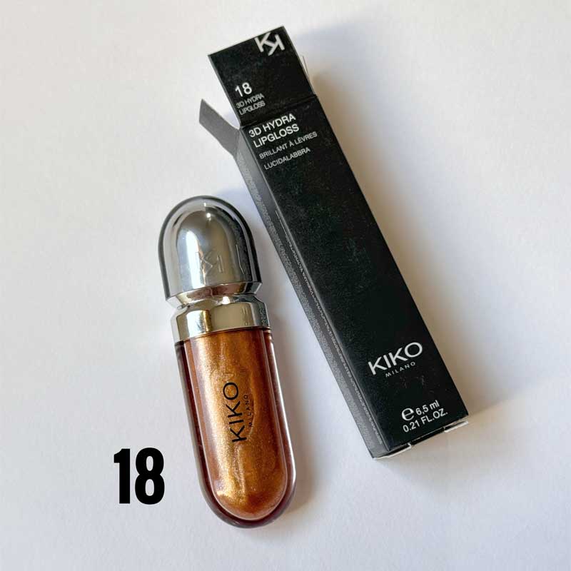 لیپ گلاس کیکو Kiko مدل 3D Hydra Lipgloss کد 18 (های کپی)