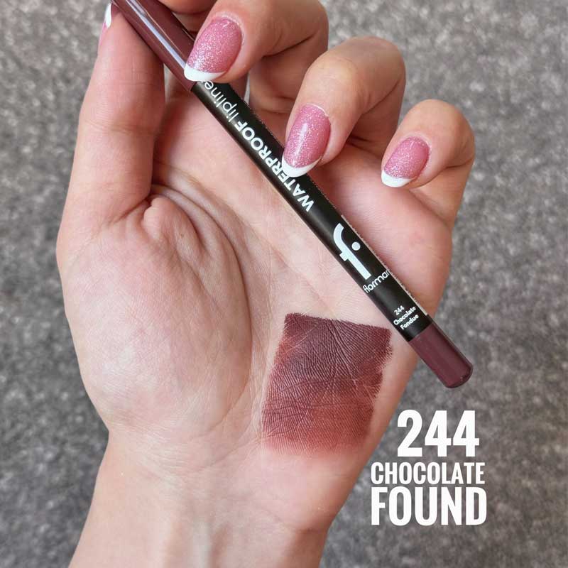 مداد لب ضد آب Waterproof فلورمار Flormar رنگ 244 Elegant Bordeaux