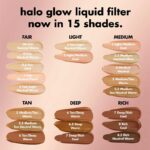 کرم پودر مایع درخشان کننده الف Elf مدل Halo Glow Liquid Filter حجم 30ml