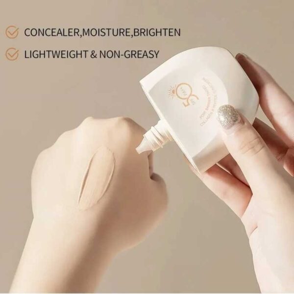 کرم ضد آفتاب رنگی SPF50 حاوی کلاژن و پپتاید استلین Estelin مدل Pore Barrier Tinted حجم 60g