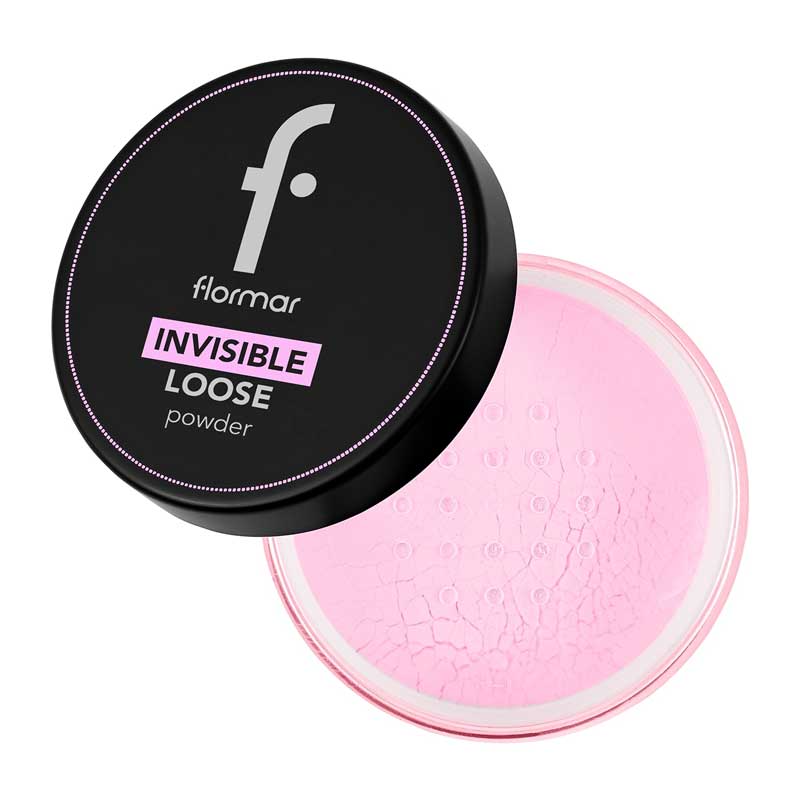 پودر فیکس فلورمار Flormar مدل Invisible Loose Powder رنگ Lilac pop