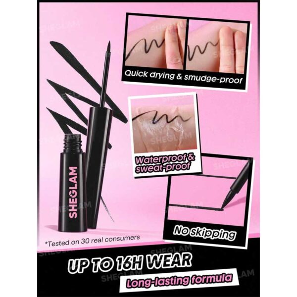 خط چشم مایع شیگلم Sheglam مدل Stay Inked Liquid Eyeliner