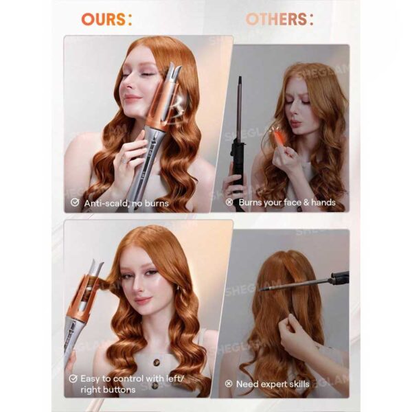 دستگاه فر کننده مو شیگلم Sheglam مدل It Curl One Touch سایز 32mm (های کپی)
