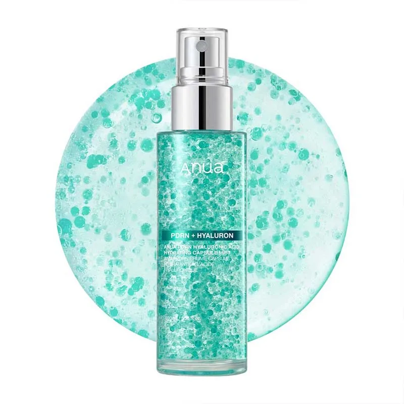 میست کپسولی آبرسان و ترمیم کننده و جوانساز پوست آنوا Anua مدل PDRN Hyaluronic Acid Hydrating Capsule Mist حجم 100ml