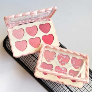 پالت رژگونه 6 رنگ کالرفیش Colorfish مدل Love