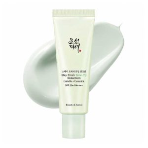 ضد آفتاب تون‌ آپ استی فرش بیوتی آف جوسان Beauty of Joseon مدل Centella + Ceramide با SPF50+ PA++++ سبز حجم 50ml