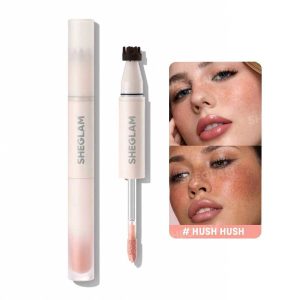 رژگونه و قلم کک و مک دو طرفه شیگلم Sheglam مدل Sunspell Freckle & Flush Pen رنگ Hush Hush