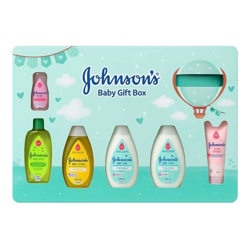 پک 7 عددی بهداشتی نوزاد جانسون Johnsons مدل Baby Gift Box