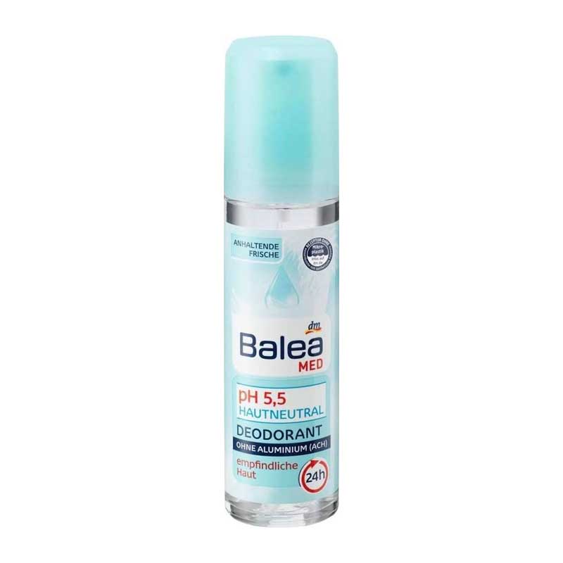 اسپری دئودورانت فاقد آلومینیوم باله آ Balea مدل pH 5.5 Hautneutral حجم 75ml