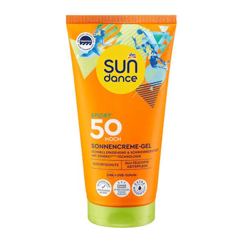 کرم ژل ضد آفتاب ورزشی SPF 50 ساندنس Sundance مدل Sport 50 Hoch