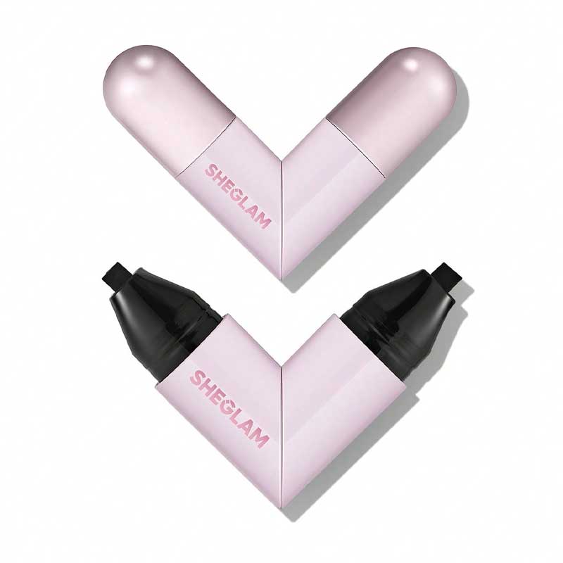 خط استامپی دو سر شیگلم Sheglam مدل Insta Wing Heart Stamp Eyeliner