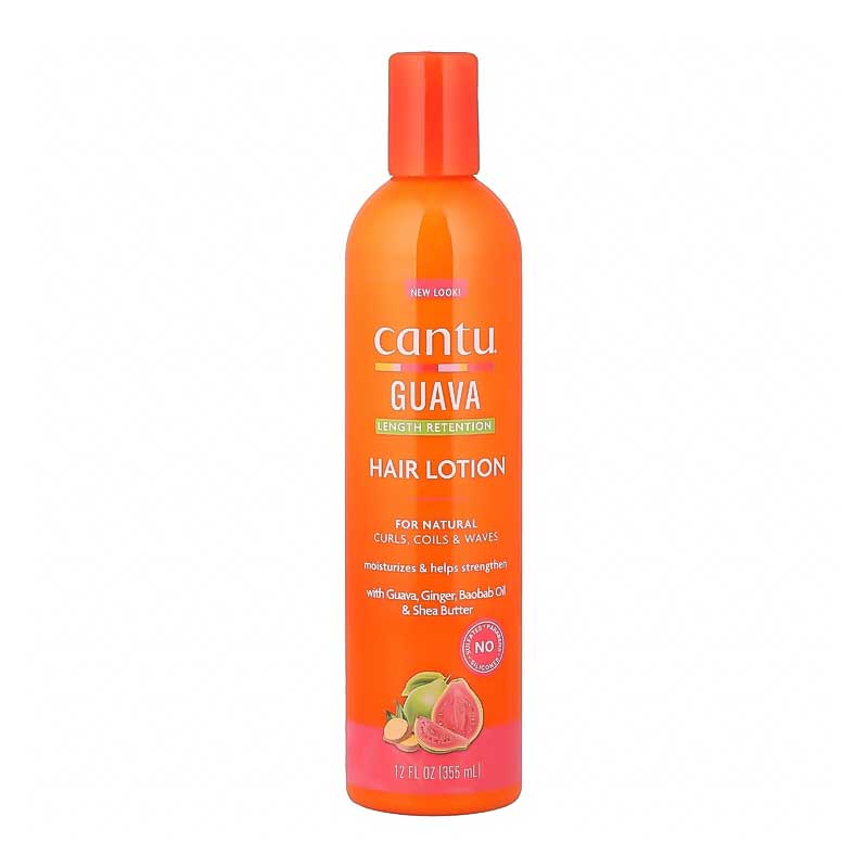 لوسیون تقویت‌ کننده و ضد شکستگی مو کنتو Cantu مدل Guava Lenght Tetention Hair Lotion حجم 355ml