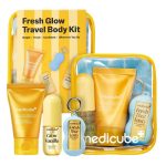 کیت مینی مراقبت بدن کوجیک اسید مدی کیوب medicube مدل Fresh Glow Body Kit Travel-Ready Hair & Body Set