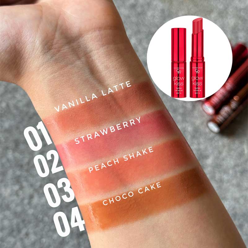 تینت بالم لب رنگی گلدن Golden Rose رز مدل Tinted Glow Kiss