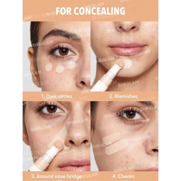 کانسیلر سر اسفنجی شیگلم Sheglam مدل Complexion Boost