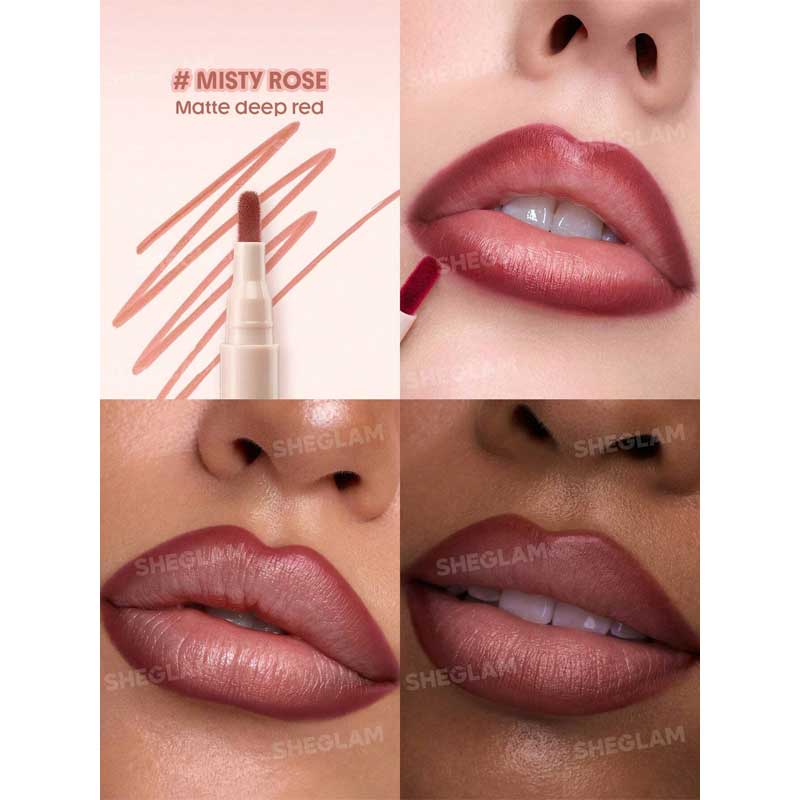 خط لب مایع شیگلم Sheglam مدل True Stain Liquid Lip Liner رنگ 300 Misty Rose