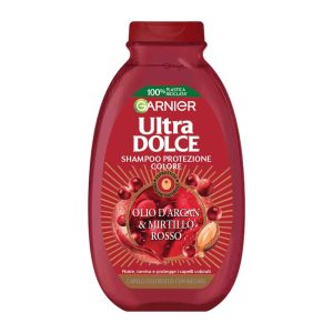 شامپو مو حاوی روغن آرگان و کرن بری گارنیر Garnier مدل Ultra Dolce Olio d’Argan & Mirtillo Rosso حجم 300ml