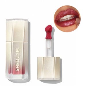 رژ لب مایع گلیتری شیگلم Sheglam مدل Stardust Swipe Glitter Liquid Lipstick رنگ 328 Red Giant