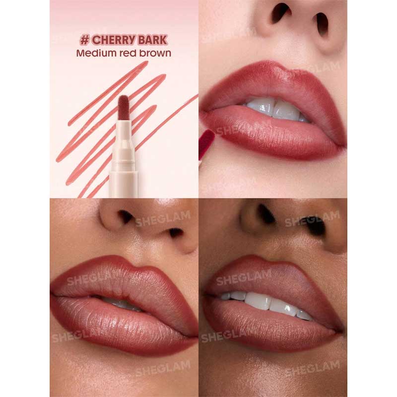 خط لب مایع شیگلم Sheglam مدل True Stain Liquid Lip Liner رنگ 309 Cherry Bark