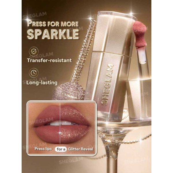 رژ لب مایع گلیتری شیگلم Sheglam مدل Stardust Swipe Glitter Liquid Lipstick