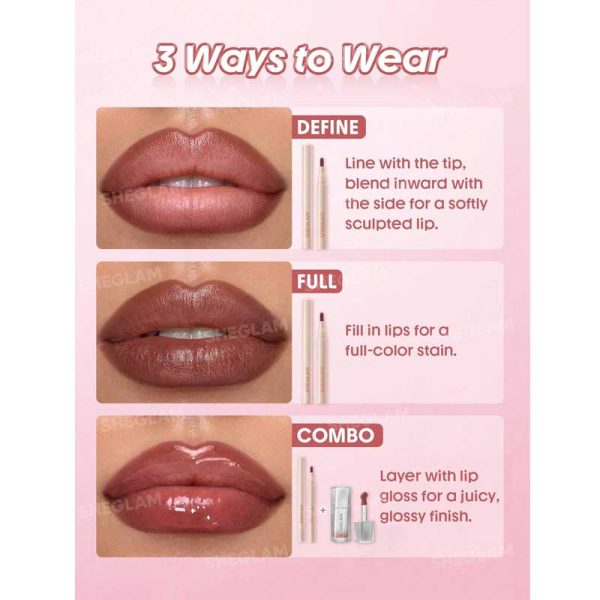 خط لب مایع شیگلم Sheglam مدل True Stain Liquid Lip Liner