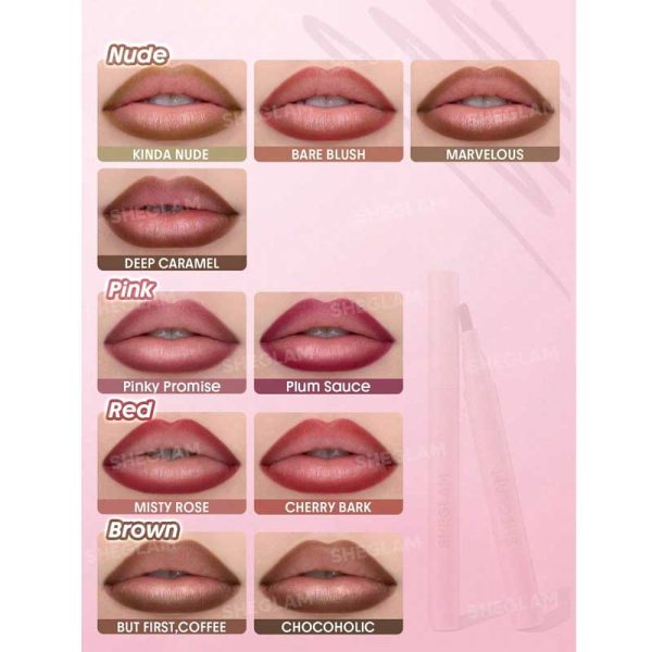 خط لب مایع شیگلم Sheglam مدل True Stain Liquid Lip Liner