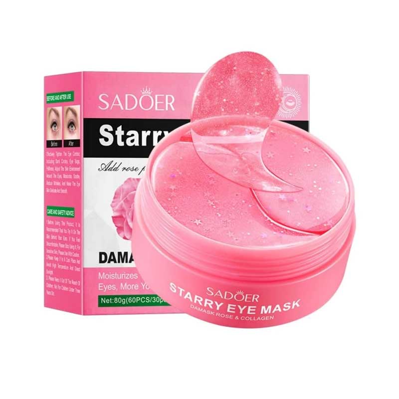 پک 60 عددی پچ زیر چشم گل رز سادور Sadoer مدل Starry Eye Mask