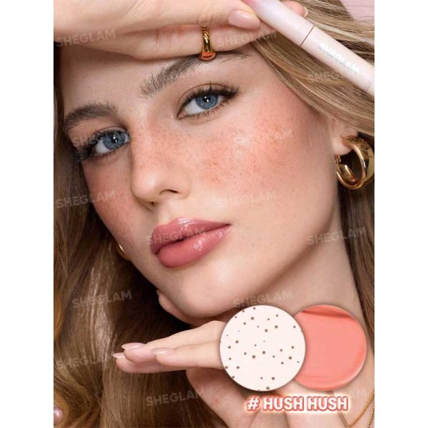 رژگونه و قلم کک و مک دو طرفه شیگلم Sheglam مدل Sunspell Freckle & Flush Pen رنگ Hush Hush