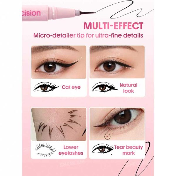 خط چشم مویی بسیار ظریف شیگلم Sheglam مدل Micro Precision Ultra Long Tip