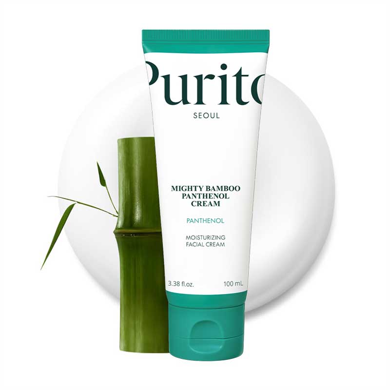 کرم ترمیم‌ کننده و تقویت سد دفاعی پیوریتو سئول Purito Seoul مدل Mighty Bamboo Panthenol Cream حجم 100ml