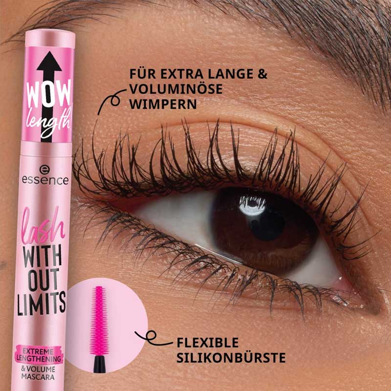 ریمل بلند کننده و حجم‌ دهنده اسنس Essence مدل Lash Without Limits حجم 13ml