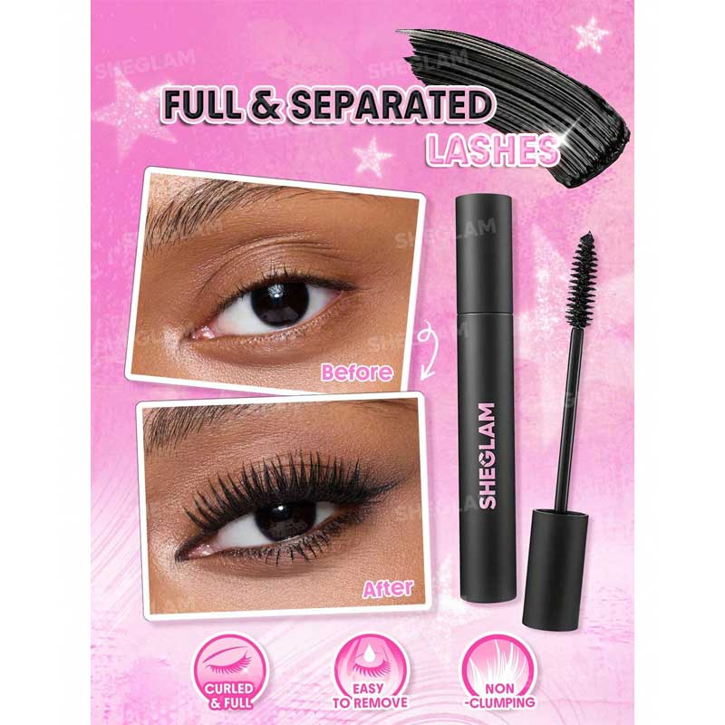 ریمل حجم‌ دهنده شیگلم Sheglam مدل Big Energy Mascara رنگ مشکی Black