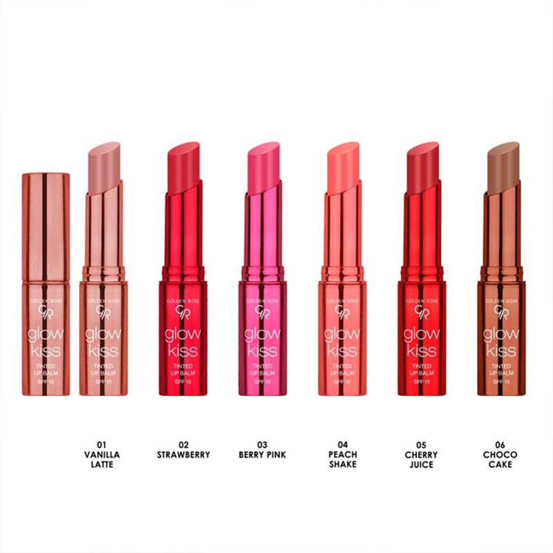 تینت بالم لب رنگی گلدن Golden Rose رز مدل Tinted Glow Kiss