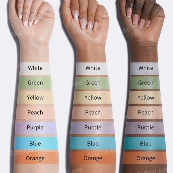کانسیلر و کالر کورکتور سر اسفنجی شیگلم Sheglam مدل Complexion Boost رنگ Peach