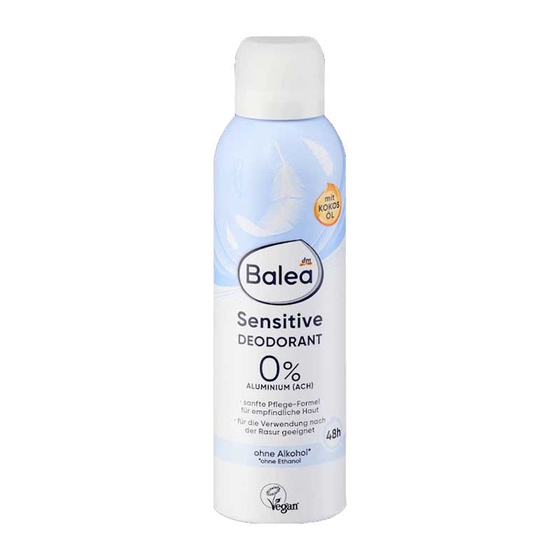 اسپری دئودورانت فاقد آلومینیوم 48 ساعته باله‌ آ Balea مدل Sensitive Deodorant حجم 200ml