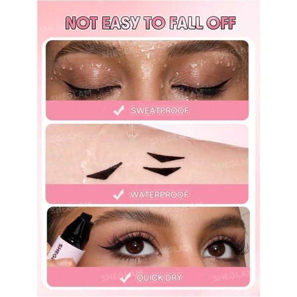 خط استامپی دو سر شیگلم Sheglam مدل Insta Wing Heart Stamp Eyeliner
