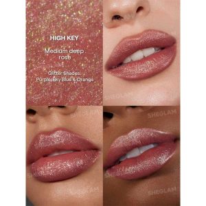 رژ لب مایع گلیتری شیگلم Sheglam مدل Stardust Swipe Glitter Liquid Lipstick رنگ 111 high key