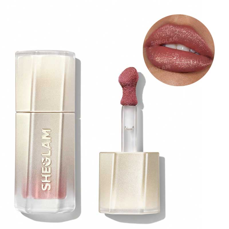 رژ لب مایع گلیتری شیگلم Sheglam مدل Stardust Swipe Glitter Liquid Lipstick رنگ 033 Champagne Orbit