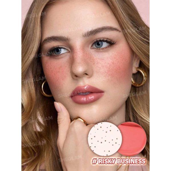 رژگونه و قلم کک و مک دو طرفه شیگلم Sheglam مدل Sunspell Freckle & Flush Pen رنگ Risky Business