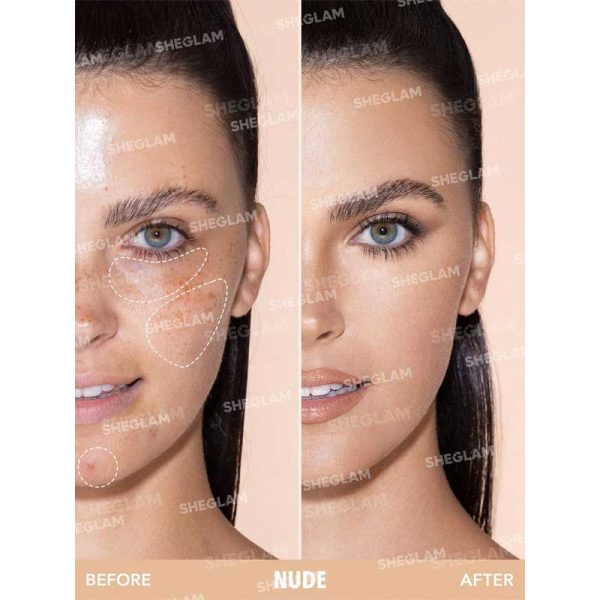 کانسیلر سر اسفنجی شیگلم Sheglam مدل Complexion Boost رنگ Nude